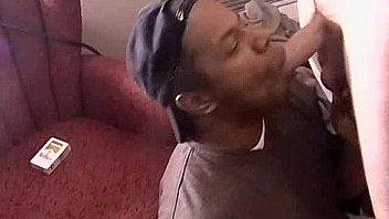 Horny Amateur Ebony Hunk Sucking On A Stiff Dick thumbnail