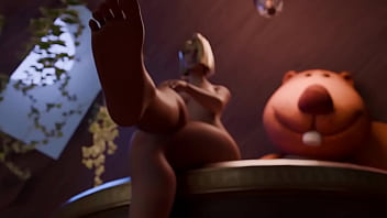 Squirrel punished anally with a strapon