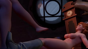 Squirrel punished anally with a strapon