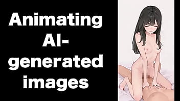 Ai生成したイラストを動かしてみました。モザイク処理が難しい。