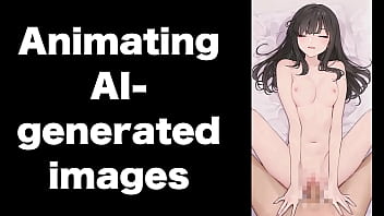 Ai生成したイラストを動かしてみました。モザイク処理が難しい。