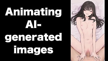 Ai生成したイラストを動かしてみました。モザイク処理が難しい。