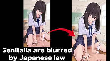 Ai生成したイラストを動かしてみました。モザイク処理が難しい。