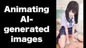 Ai生成したイラストを動かしてみました。モザイク処理が難しい。