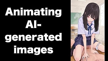 Ai生成したイラストを動かしてみました。モザイク処理が難しい。