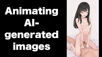 Ai生成したイラストを動かしてみました。モザイク処理が難しい。