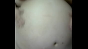 Ssbww big belly get pussy fucked pov style while husband rubs belly & cum on it