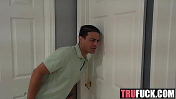 My stepson saw me masturbating