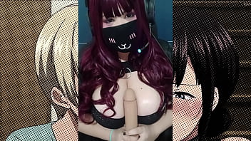 Roleplay virtual sex with a goth girl with big natural tits jerk of instruction joi dirty talk