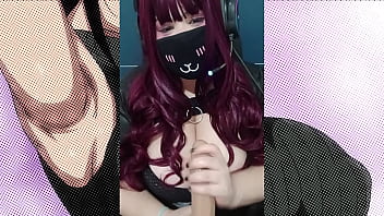 Roleplay virtual sex with a goth girl with big natural tits jerk of instruction joi dirty talk