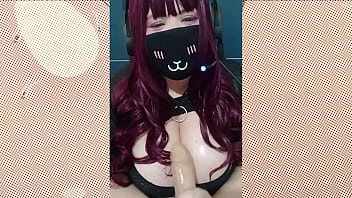 Roleplay virtual sex with a goth girl with big natural tits jerk of instruction joi dirty talk