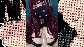 Roleplay virtual sex with a goth girl with big natural tits jerk of instruction joi dirty talk