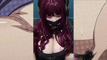 Roleplay virtual sex with a goth girl with big natural tits jerk of instruction joi dirty talk