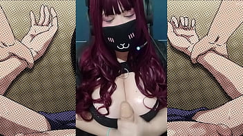 Roleplay virtual sex with a goth girl with big natural tits jerk of instruction joi dirty talk