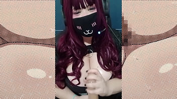 Roleplay virtual sex with a goth girl with big natural tits jerk of instruction joi dirty talk
