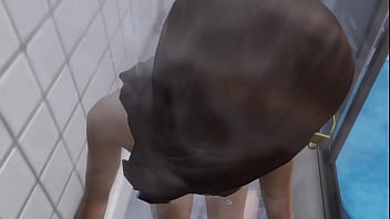 Spiderman fucking may when she showers