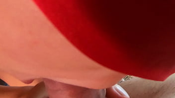 She is getting fucked blindfold in a hotel room cum all over her face