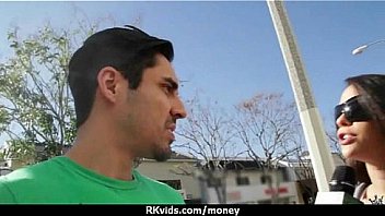 Slutty amateur babe is paid cash from some crazy public sex 15