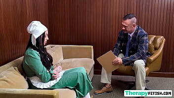 Dirty shrink takes care of her innocent amish urges with violet ray Dirty shrink takes care of her innocent amish urges with violet ray