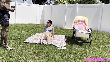 Outdoor photoshoot and fuck with my step dad