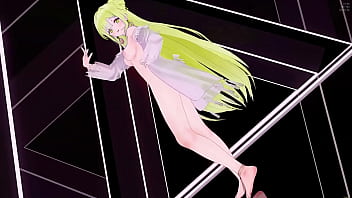 Azur lane janus hentai hot sexy dance transparent lingerie song ha aoa mmd 3d blonde hair clip