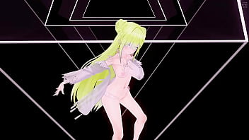 Azur lane janus hentai hot sexy dance transparent lingerie song ha aoa mmd 3d blonde hair clip