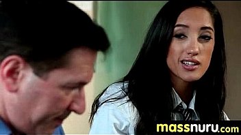 Slippery massage with happy end 14