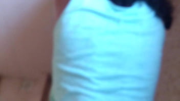 In the bathroom with the construction worker