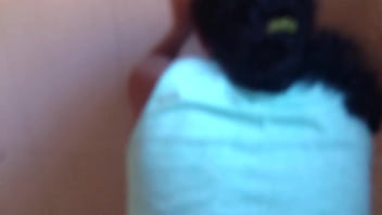 In the bathroom with the construction worker