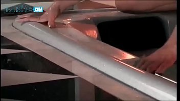 Natural boobs blonde slut jumping on hard cock