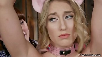 Pig Blonde Cutie Sub Riley Reyes From Town Runs Out Of Gas In Country And Finishs At Barn Of Country Shemale Natalie Mars And Fucksi N Bondage thumbnail
