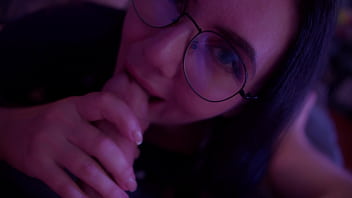 Dissolute slattern sucks dick her man's