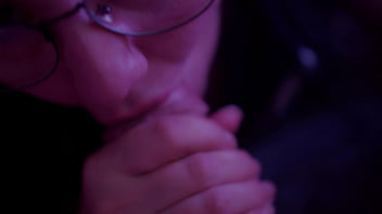 Dissolute slattern sucks dick her man's