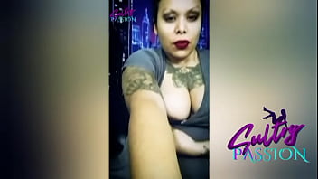 Sultry passion making herself horny in the mirror