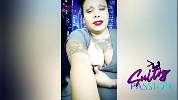 Sultry passion making herself horny in the mirror