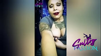 Sultry passion making herself horny in the mirror