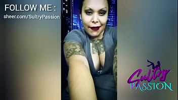 Sultry passion making herself horny in the mirror