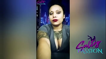 Sultry passion making herself horny in the mirror