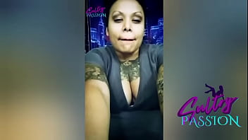 Sultry passion making herself horny in the mirror