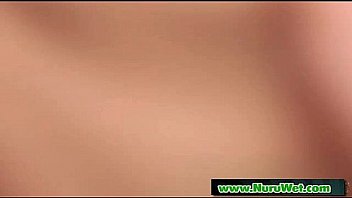 Slippery sensual nuru massage and dick rubbing 06