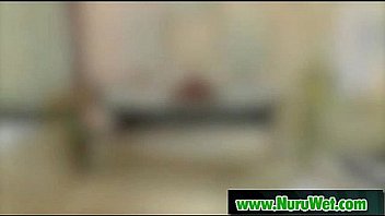 Nuru massage with big tit asian and nasty fuck on air matress 22