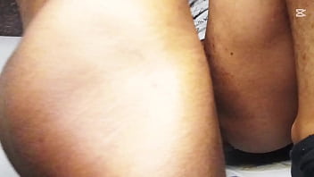 Two friends fuck on the kitchen counter