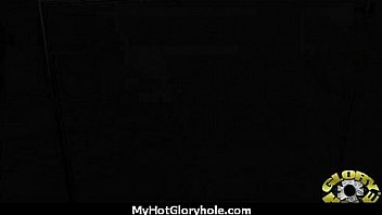 I sneak black bj as i fuck husband thrue gloryhole 30