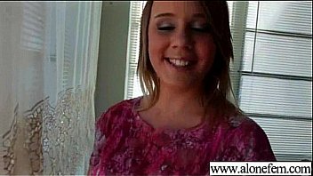 Amateur girl play with sex toys in front of camera vid 09