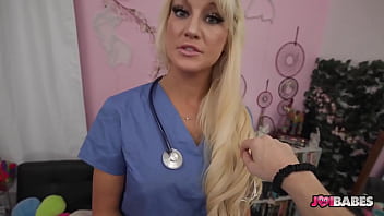 Sexy curvy blonde nurse bree brooks give joi