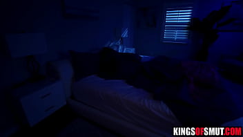 Black step brother creeps into step sister's bed at night