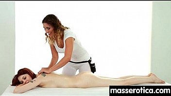 Gorgeous masseuse explores the body of a sexy lesbian beauty 27