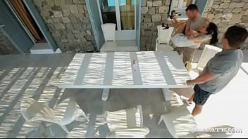 Amabella is dpd before she gets a facial cumshot to swallow in a 3 way