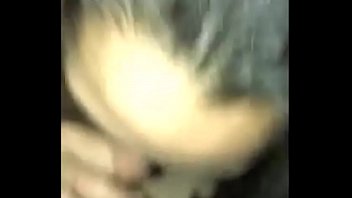 Busty babe eating a hairy shaft