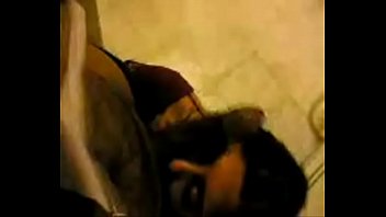 Cute girl gives a blowjob on stairs